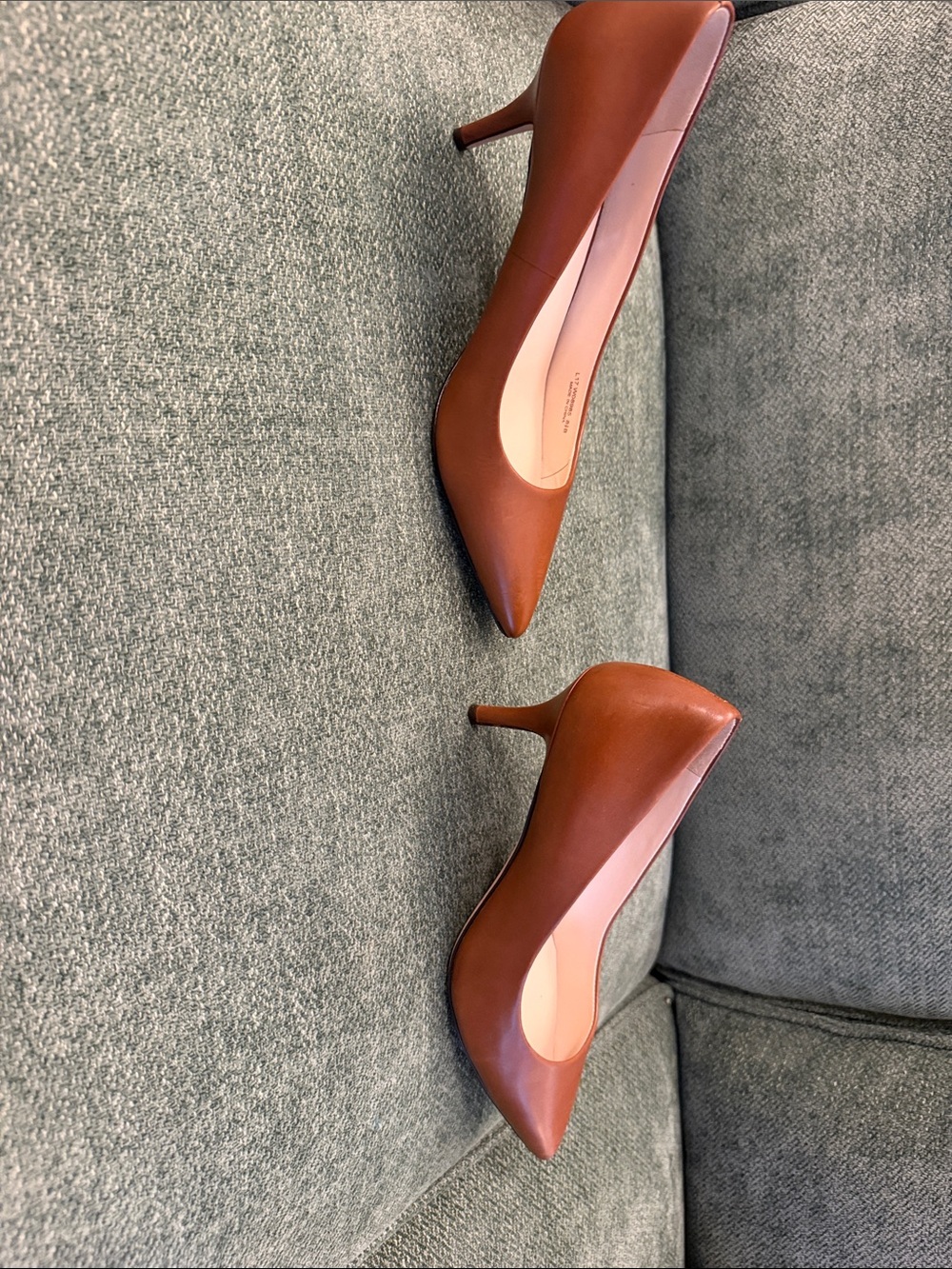 Cole Haan Tan Pointed Toe Leather Heels - Picture 4 of 9